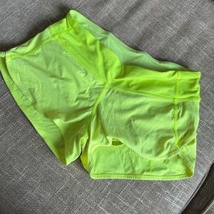 Lululemon size 4 speed up low rise short